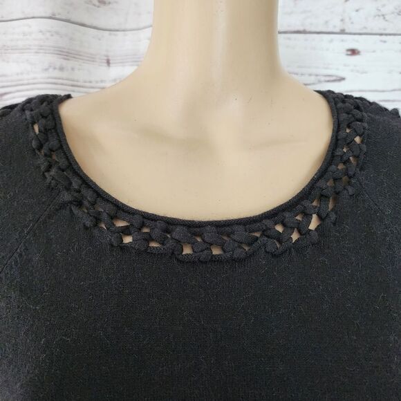 Catherine Malandrino Black Sweater Dress Medium - Picture 3 of 9